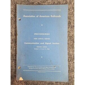 Association of American Railroads Proceedings Third Meeting Chicago Paperback